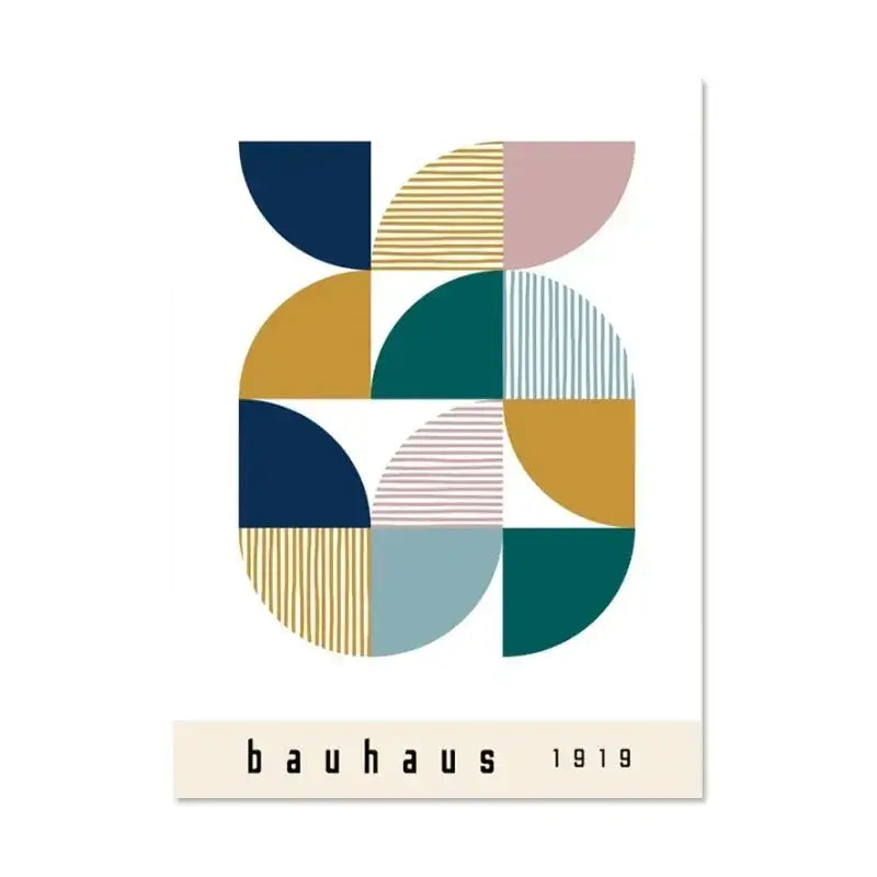 Geometric Bauhaus Wall Poster