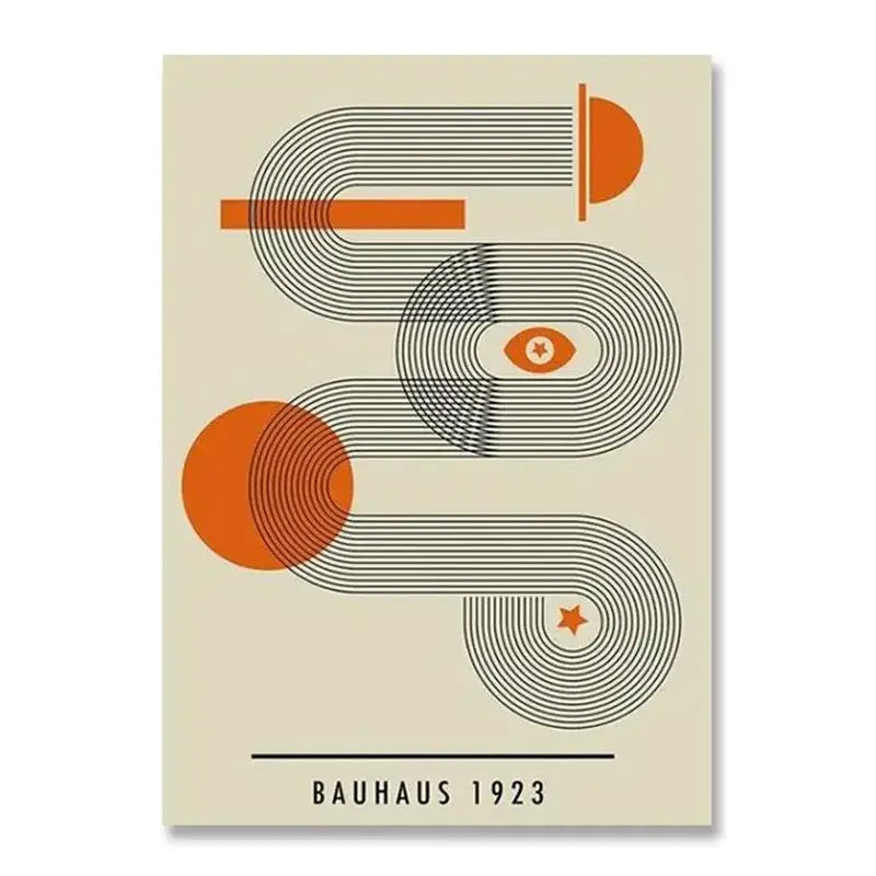 Geometric Bauhaus Wall Poster