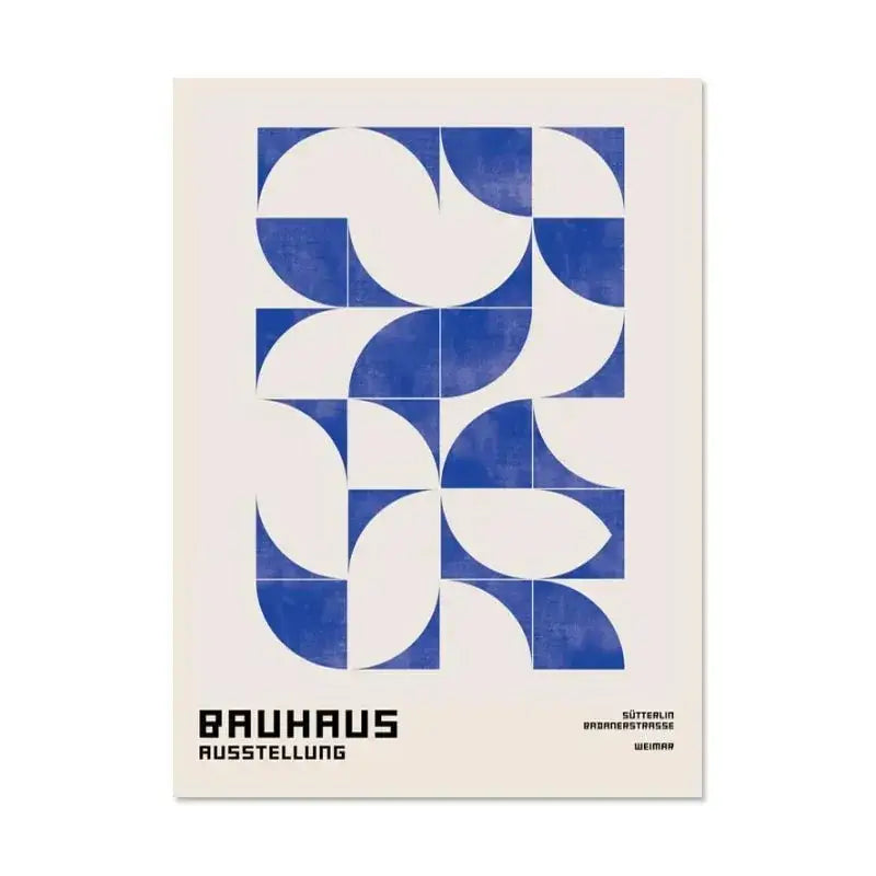 Geometric Bauhaus Wall Poster