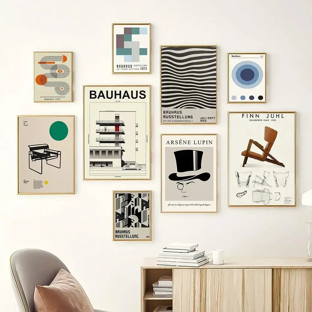 Geometric Bauhaus Wall Poster