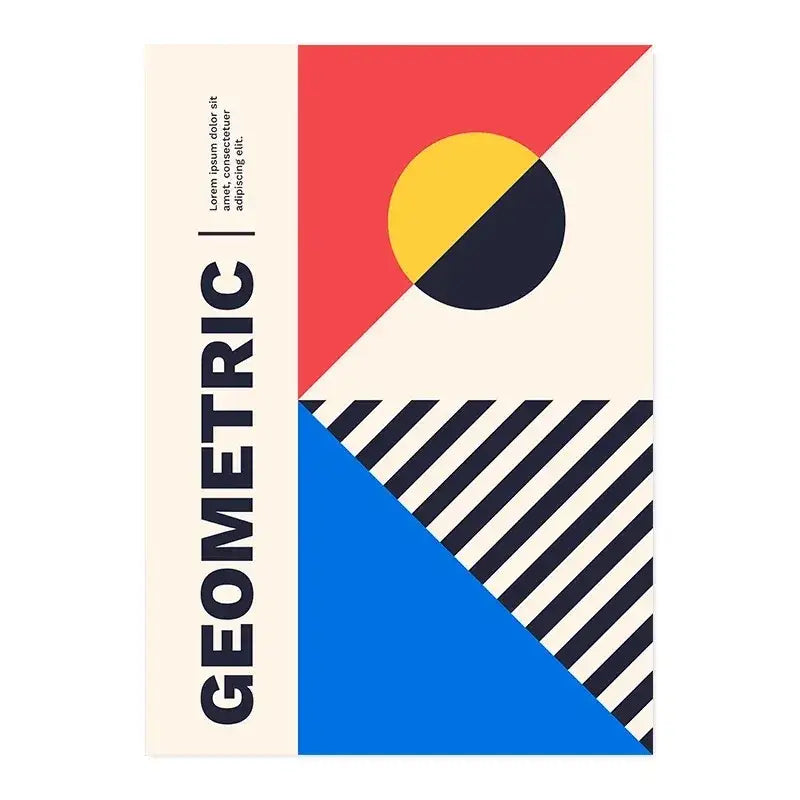 Geometric Bauhaus Wall Poster