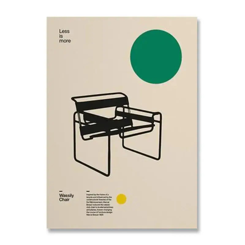 Geometric Bauhaus Wall Poster