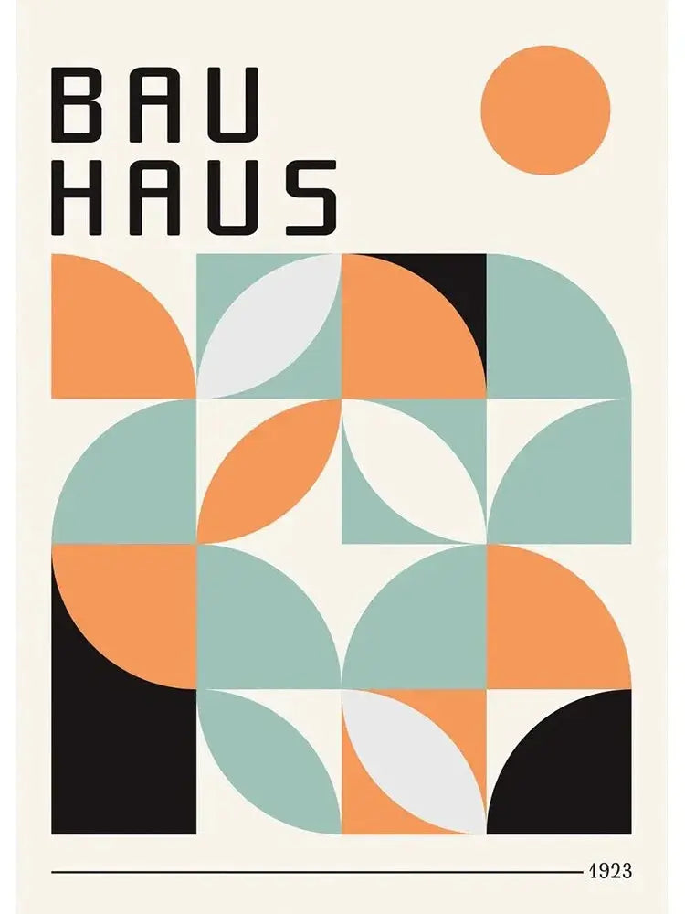 Geometric Bauhaus Wall Poster