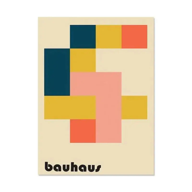 Geometric Bauhaus Wall Poster