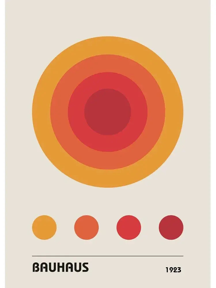 Geometric Bauhaus Wall Poster