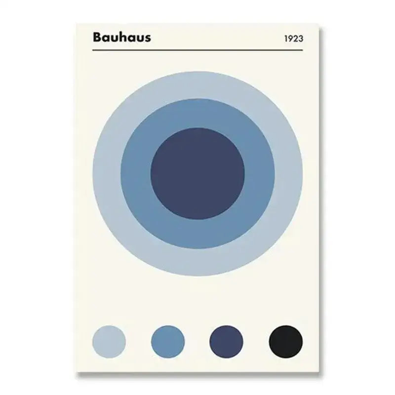 Geometric Bauhaus Wall Poster