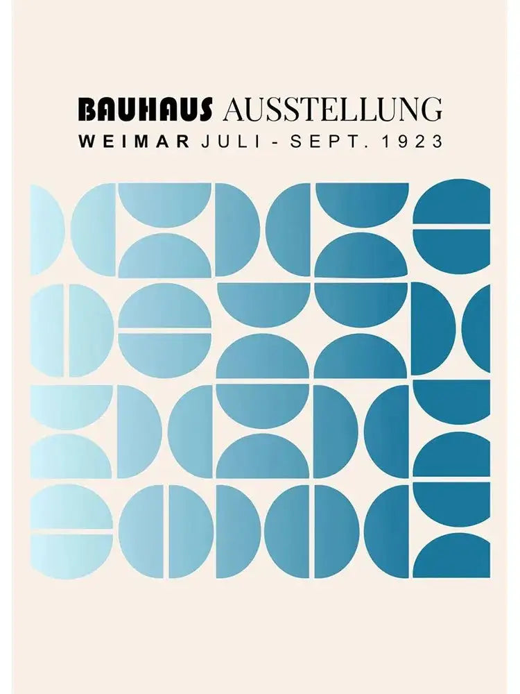 Geometric Bauhaus Wall Poster