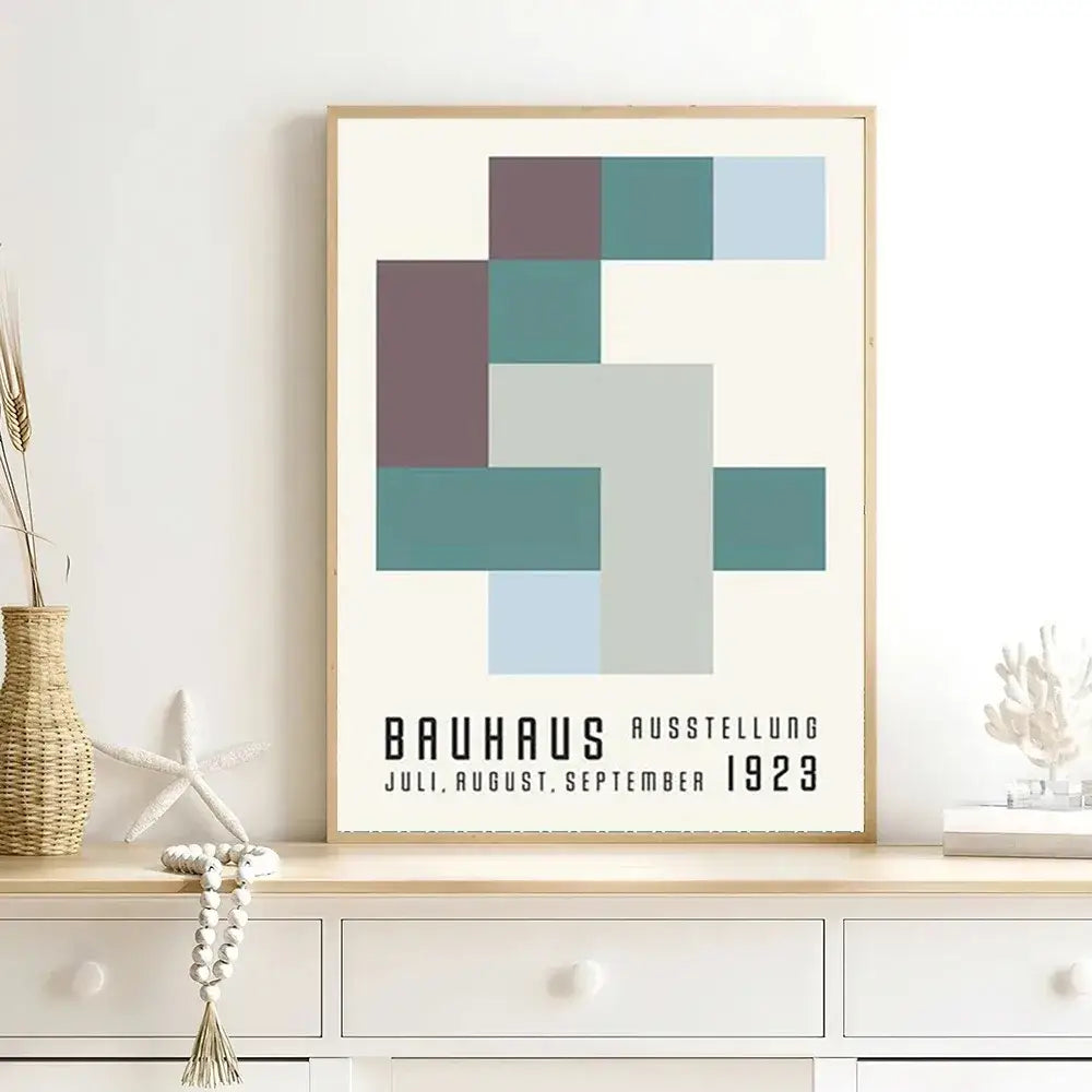 Geometric Bauhaus Wall Poster