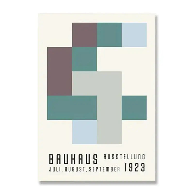 Geometric Bauhaus Wall Poster