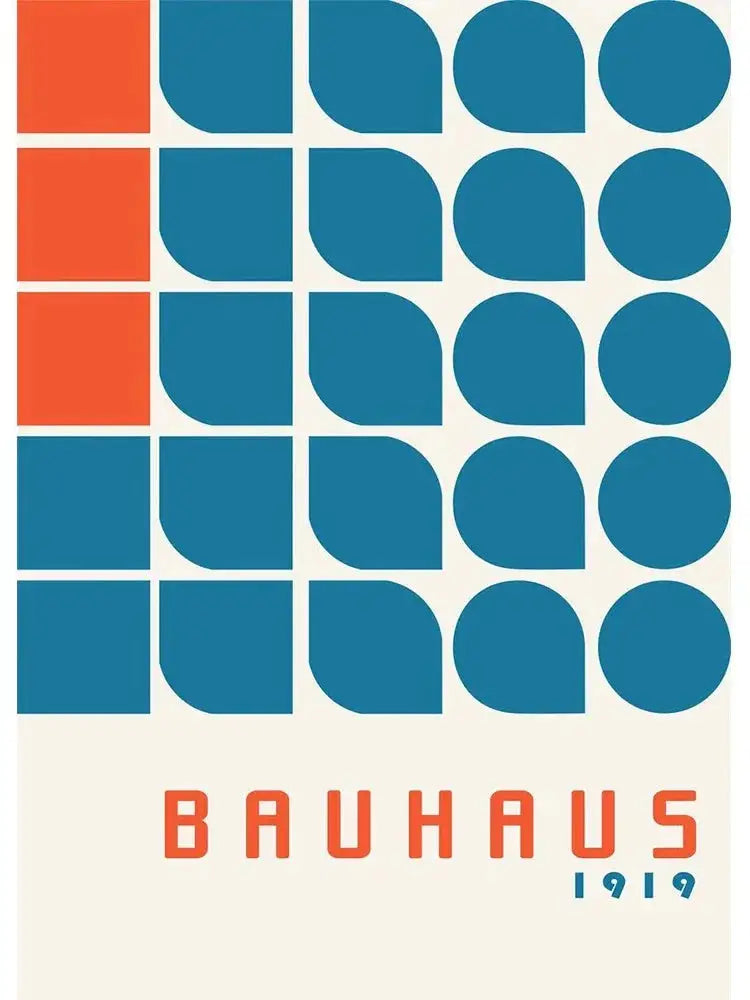 Geometric Bauhaus Wall Poster