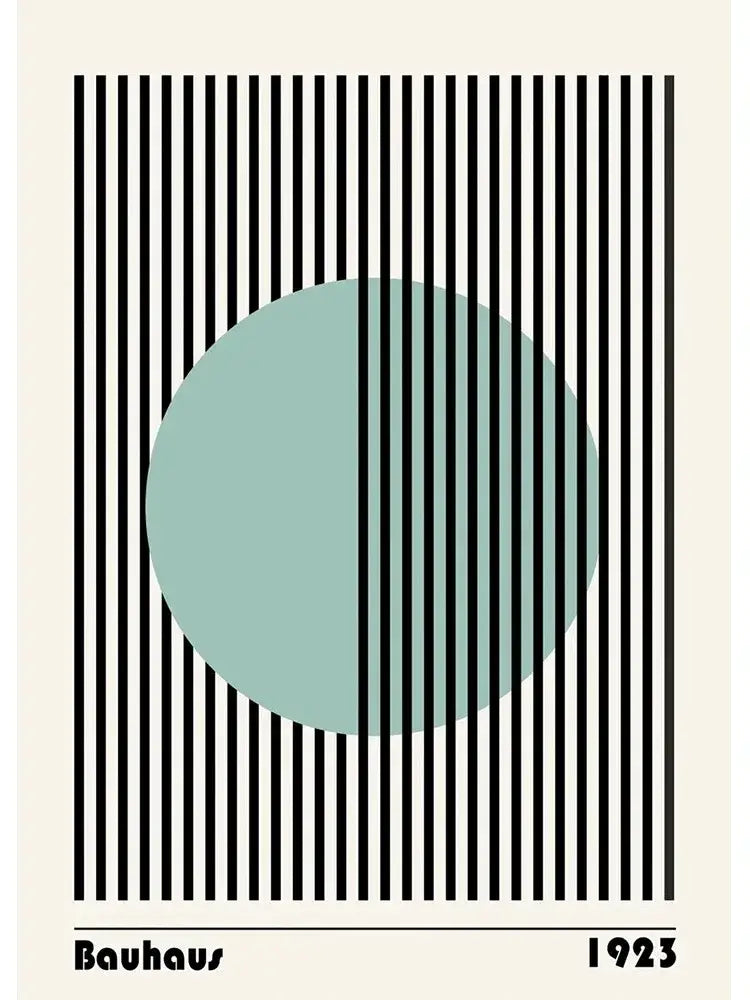 Geometric Bauhaus Wall Poster