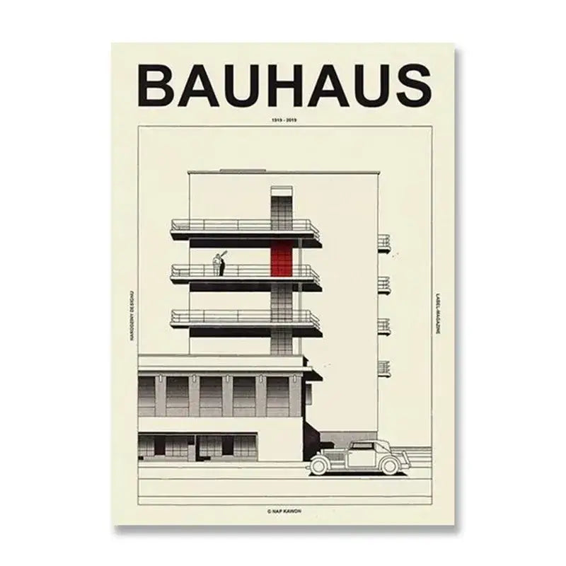 Geometric Bauhaus Wall Poster