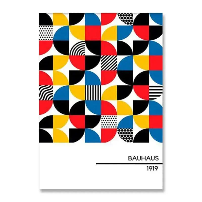 Geometric Bauhaus Wall Poster
