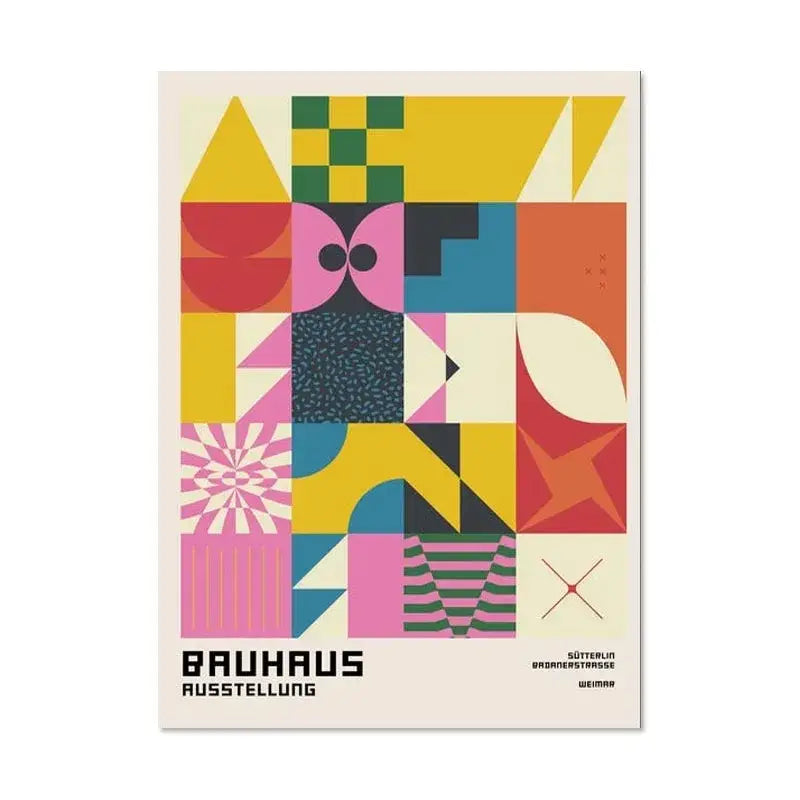 Geometric Bauhaus Wall Poster