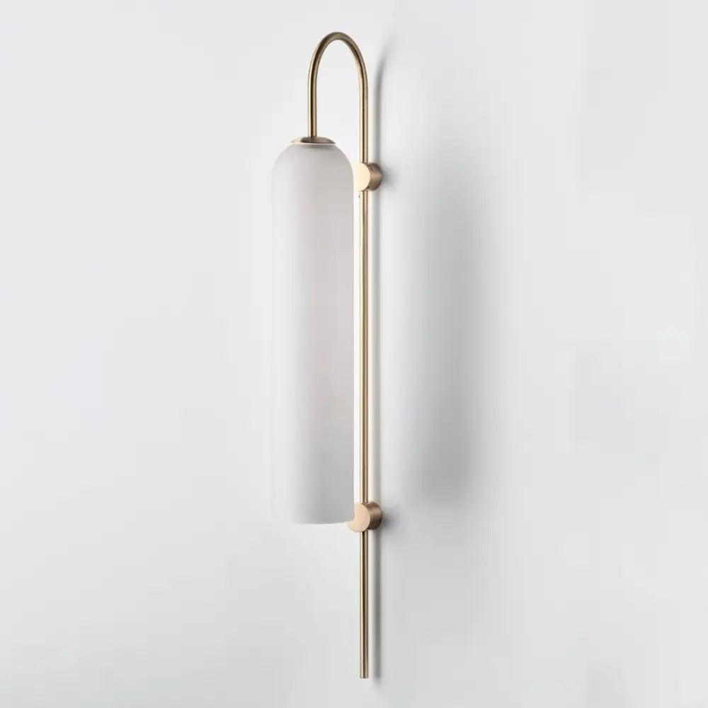 Brass Teal Glass Sconce