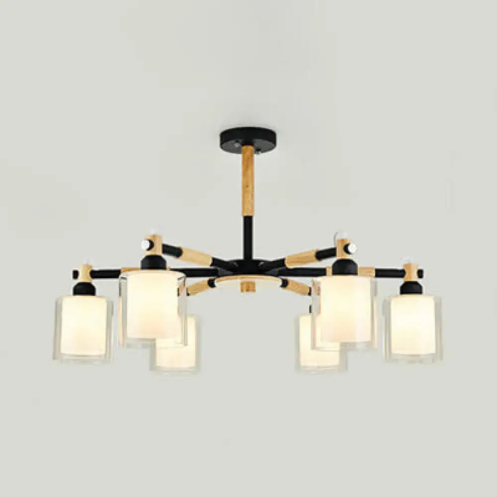 Black Wood Pendant Lamp