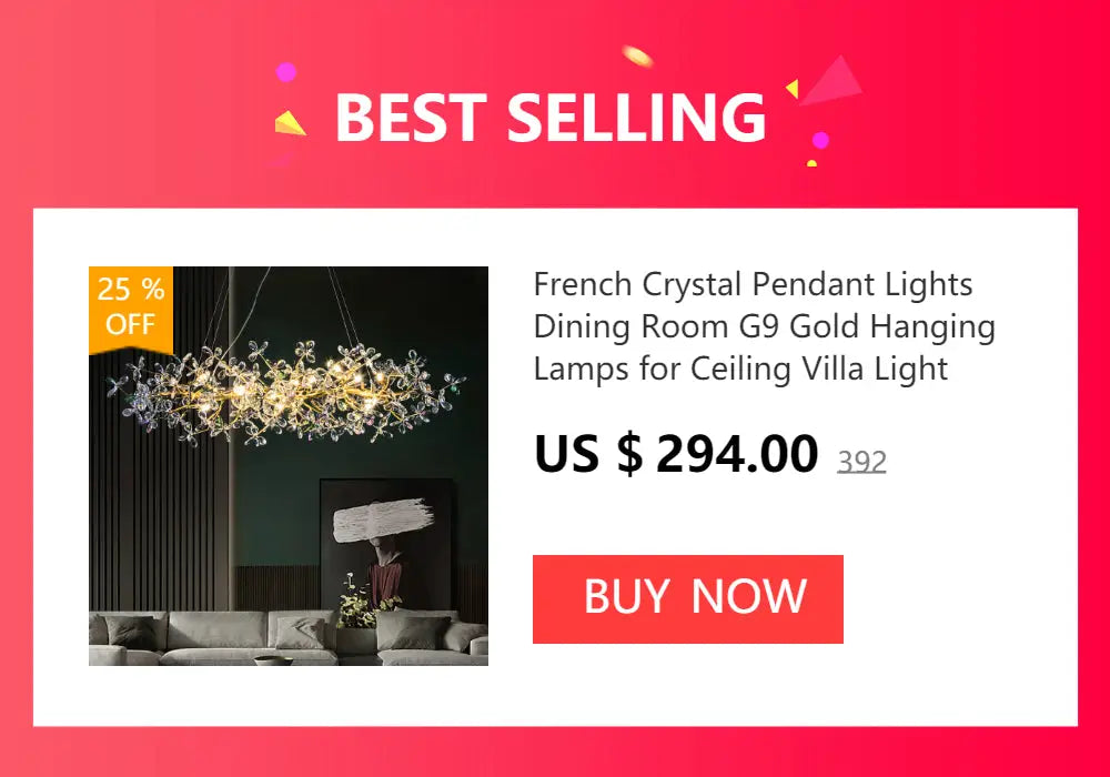 Gold Crystal Living Chandelier