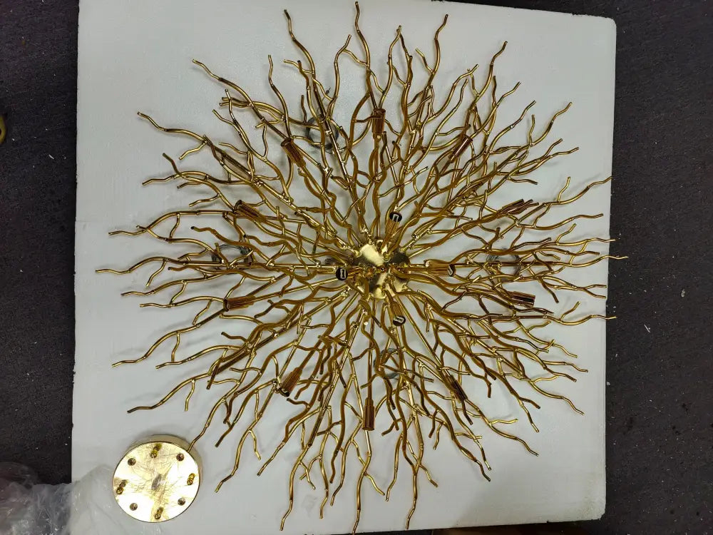 Gold Crystal Chandelier 80cm Round Design
