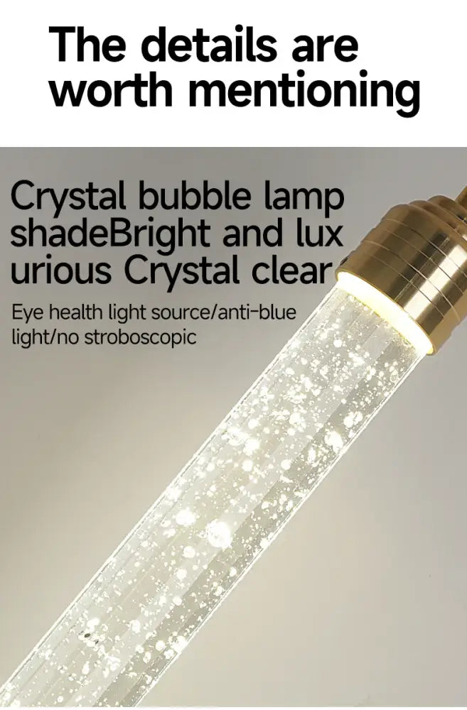 Gold Crystal Pendant Light 35cm Round