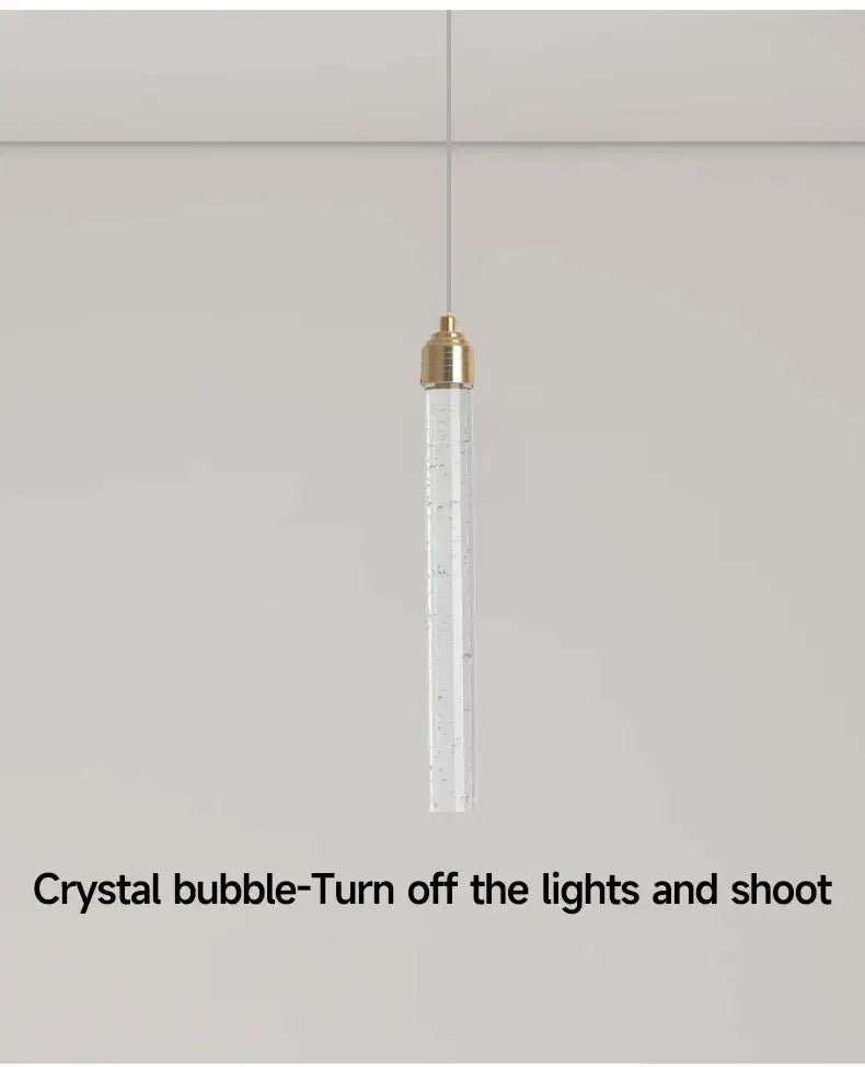 Gold Crystal Pendant Light 35cm Round