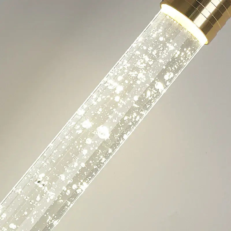 Gold Crystal Pendant Light 35cm Round