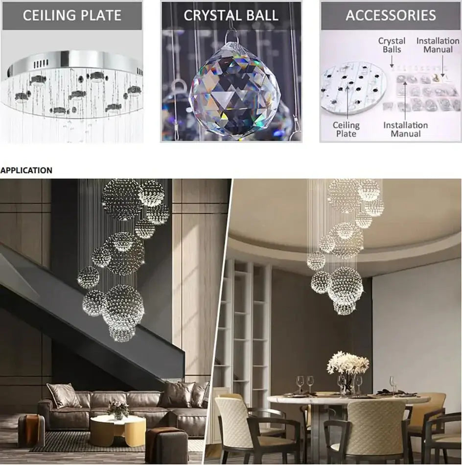 Crystal Raindrop Chandelier