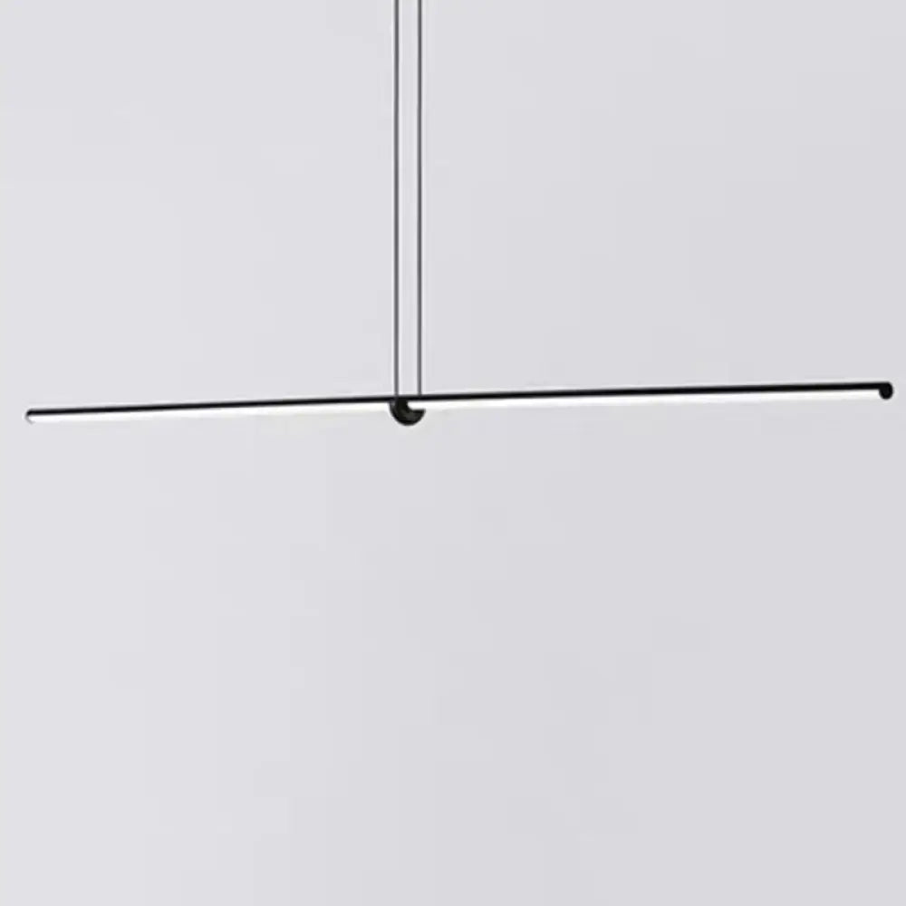 Black Line Art Pendant