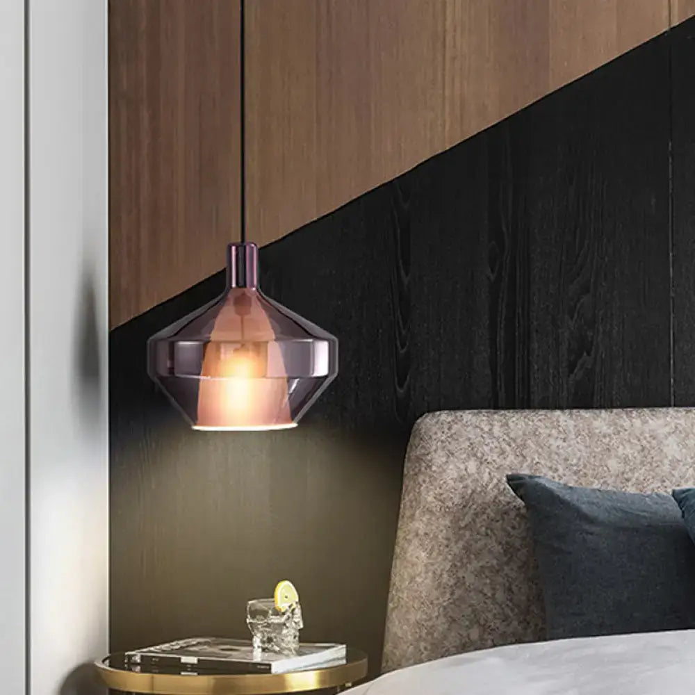 Amber Geometric Pendant Light