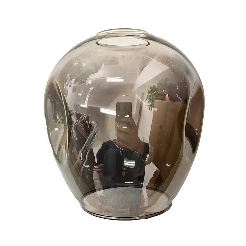 Green Glass Ball Chandelier