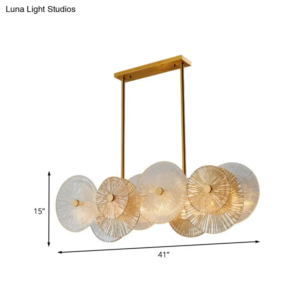 Gold Prismatic Glass Pendant