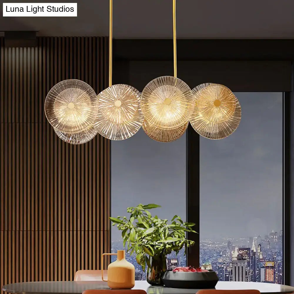 Gold Prismatic Glass Pendant