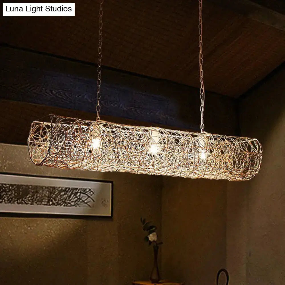 Copper Wire Ceiling Light