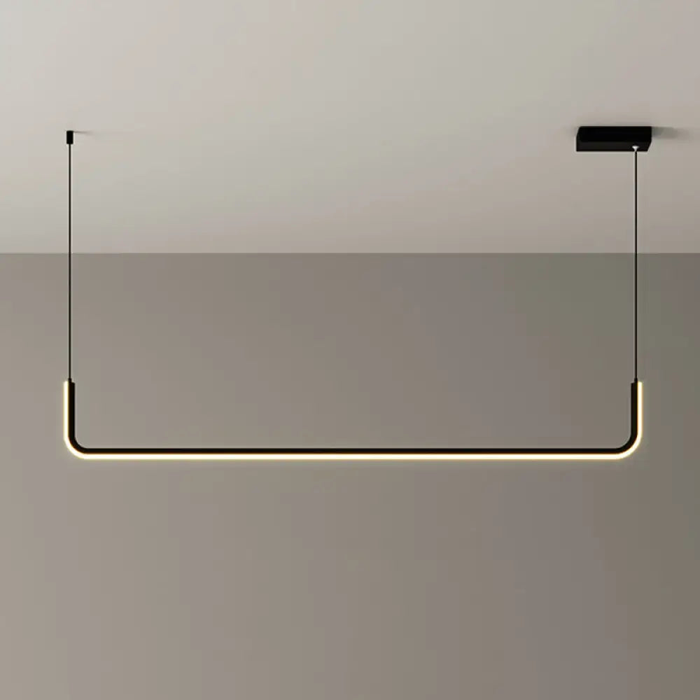 Black Brass Rectangle Pendant