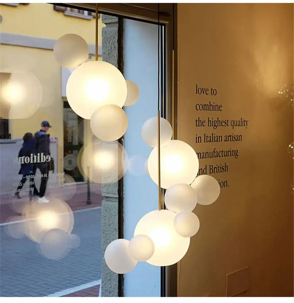 Glass Bubble Globe Chandelier