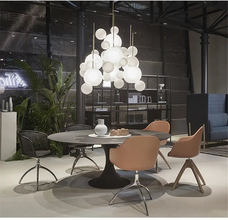 Glass Bubble Globe Chandelier