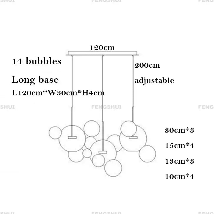 Bubble LED Chandelier