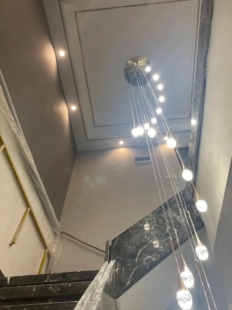 Gold Crystal LED Chandelier