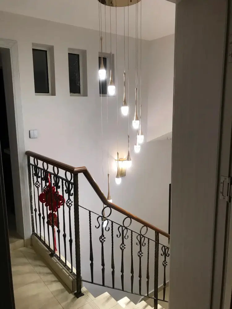 Gold Crystal LED Chandelier