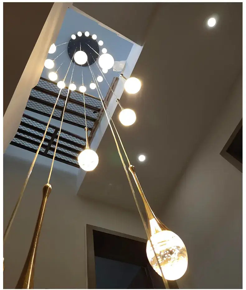 Gold Crystal LED Chandelier
