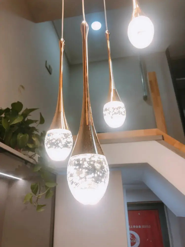 Gold Crystal LED Chandelier