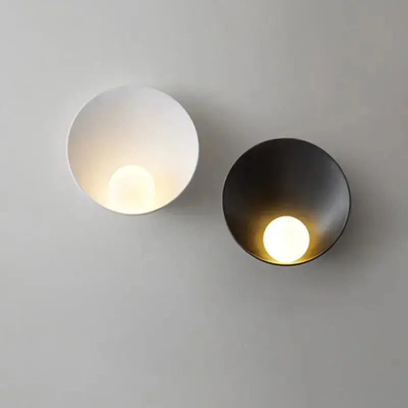 White Black LED Wall Sconce