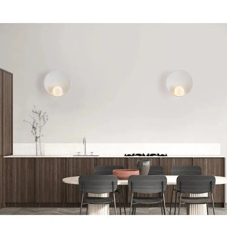 White Black LED Wall Sconce