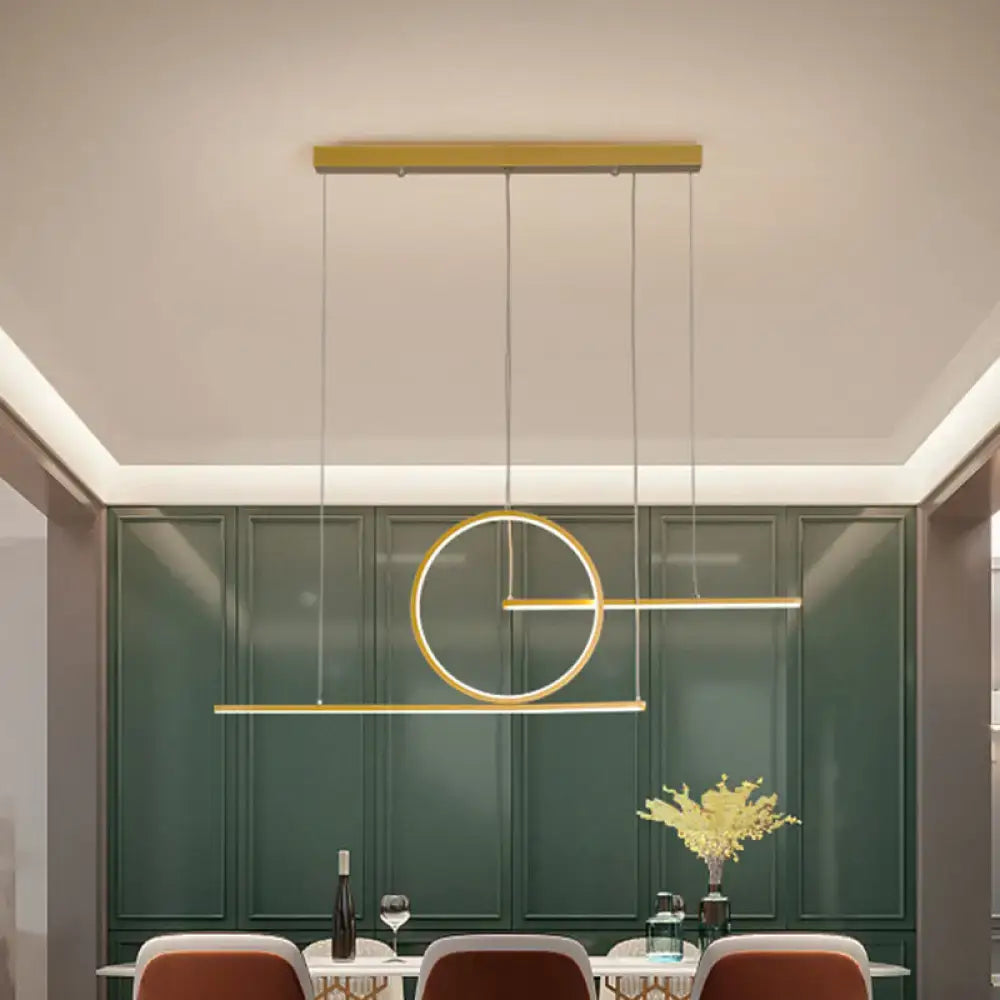 Black Gold Warm Pendant Light
