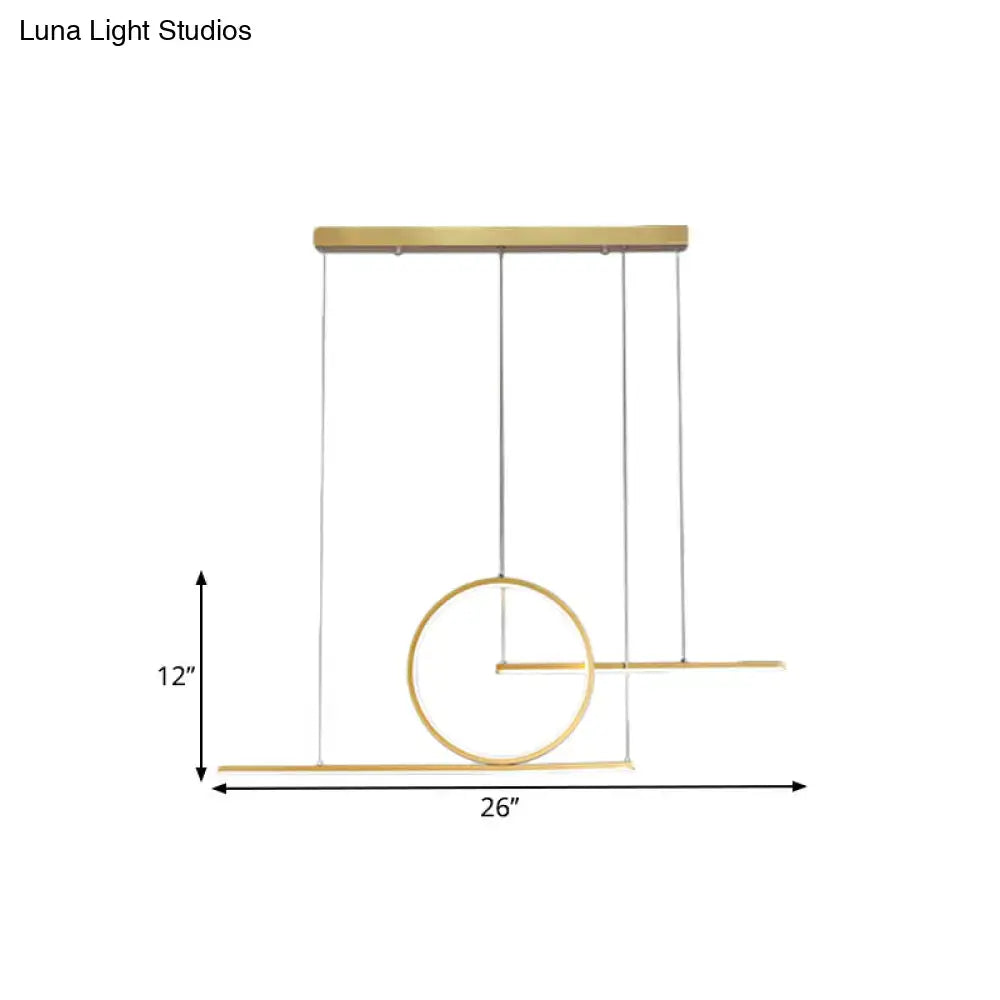 Black Gold Warm Pendant Light