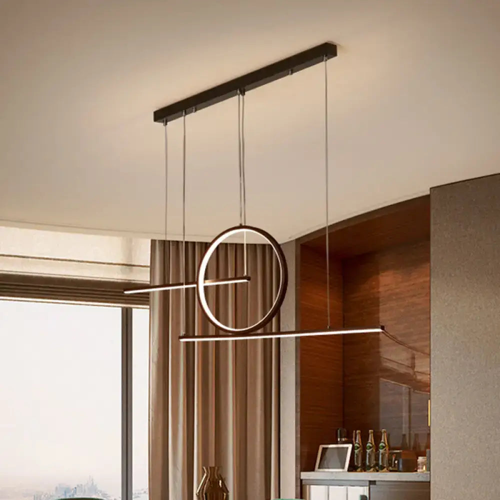 Black Gold Warm Pendant Light