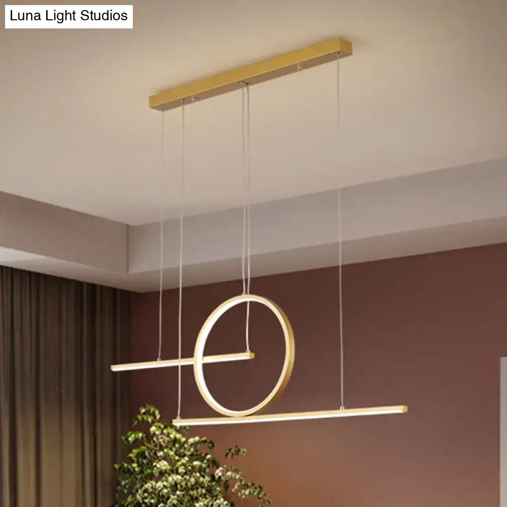 Black Gold Warm Pendant Light