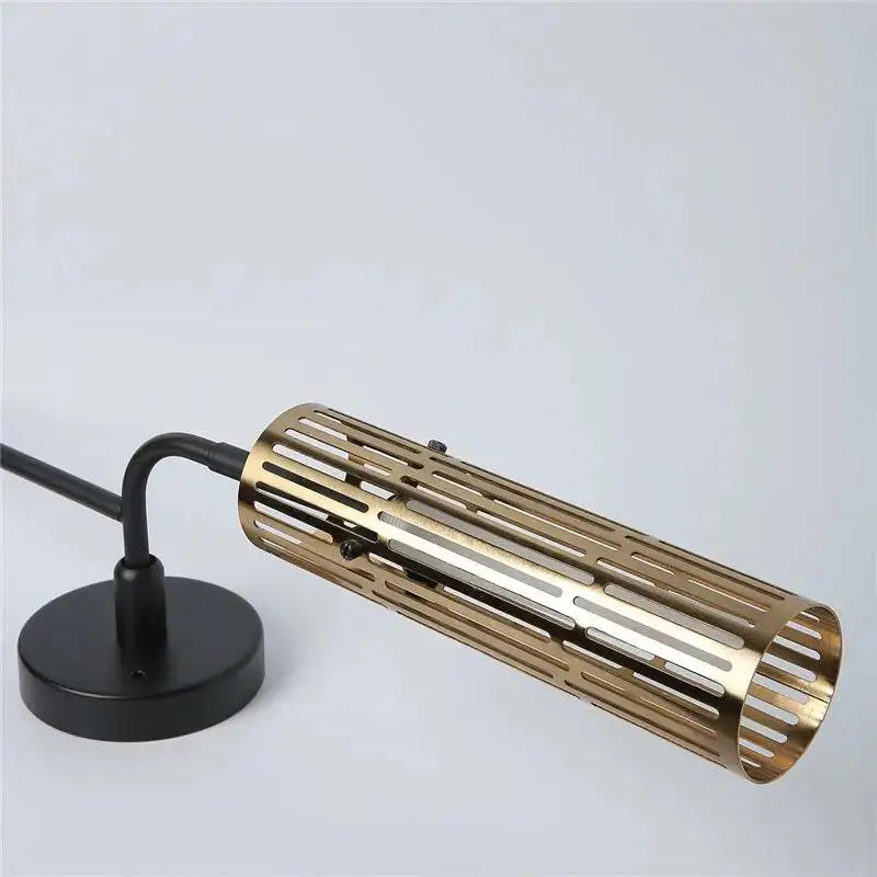 Gold Slatted LED Sconce