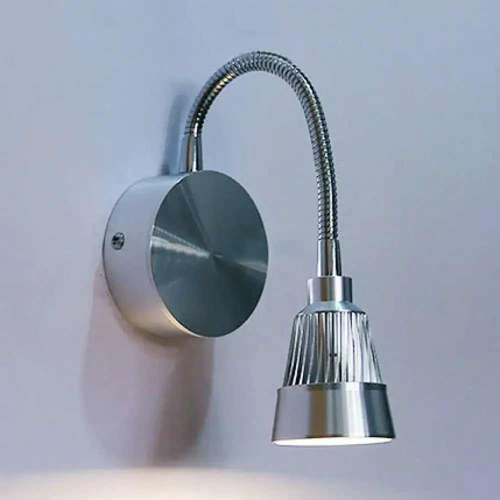 Chrome Gooseneck Adjustable Reading Light