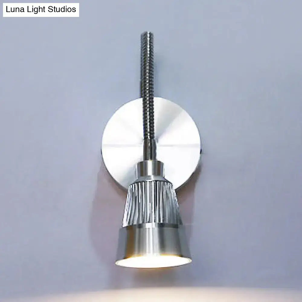 Chrome Gooseneck Adjustable Reading Light