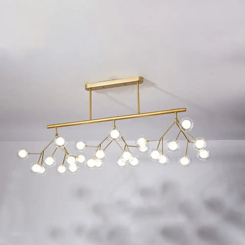 Gold Branching Linear Island Light